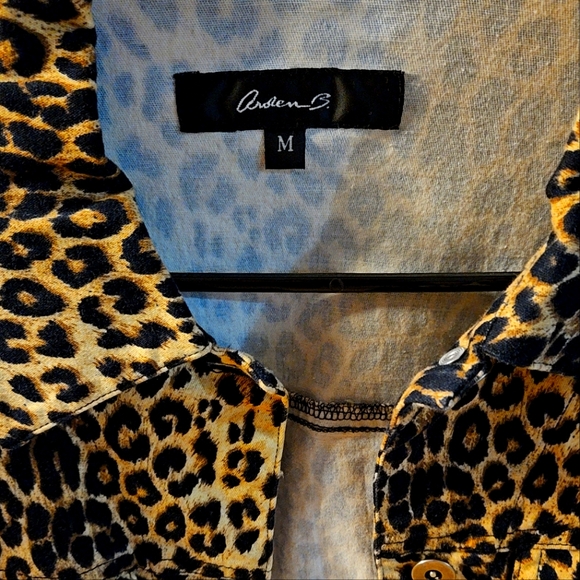 Cheetah Button Up Jacket - Picture 3 of 3